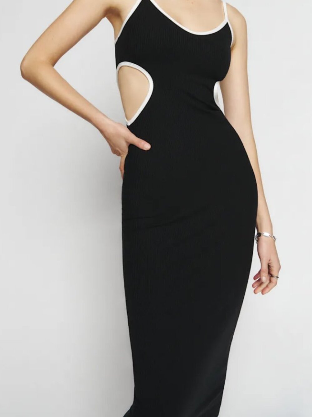 Black & White Knit Dress - Reformation